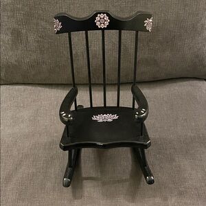 Hand painted doll rocking chair